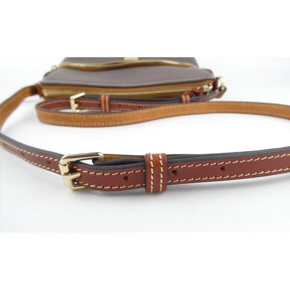 Dooney & Bourke Gray Pebble Leather Crossbody Purse - Picture 15 of 16